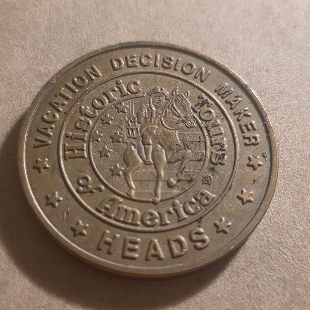 Historic Tours of America Old Town Trolley Vacation Decision Maker Token Coin